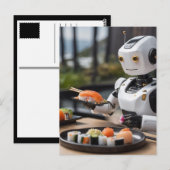 sushi-robot briefkaart (Voorkant / Achterkant)