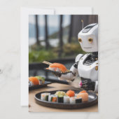 sushi robot uitnodiging (Voorkant)