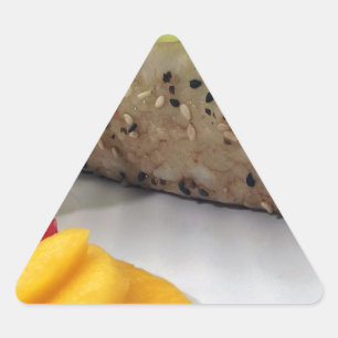 Sushi Rol Sushi Mango Rijst Japans Eten Aziatisch Driehoek Sticker
