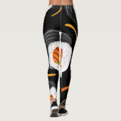 Sushi Roll Atletische Yoga Leggings (Achterkant)