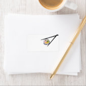 Sushi Roll & Chopsticks - Gepersonaliseerd Sjabloo Etiket (Insitu)