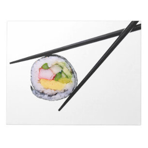 Sushi Roll & Chopsticks - Gepersonaliseerd Sjabloo Notitieblok