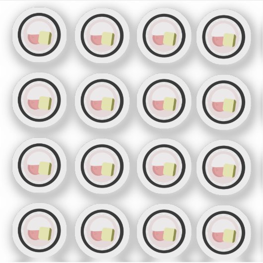 Sushi Roll Cream Cheese Salmon Sticker (Voorkant)