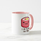 Sushi Roll Emoji Mok (Voorkant rechts)