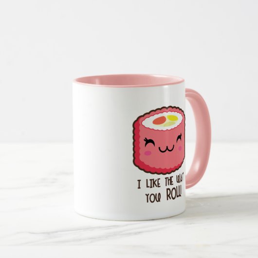 Sushi Roll Emoji Mok (Voorkant rechts)