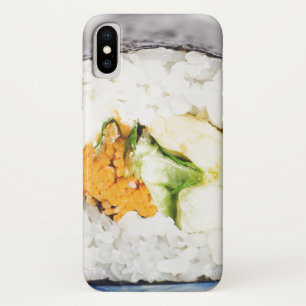 Sushi roll Fish and rice iPhone X Hoesje