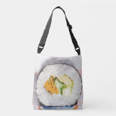 Sushi roll Fish and rice Crossbody Tas (Voorkant)
