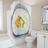 Sushi roll Fish and rice Douchegordijn (In situ)