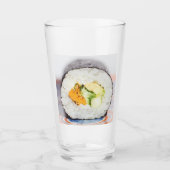 Sushi roll Fish and rice Glas (Voorkant)