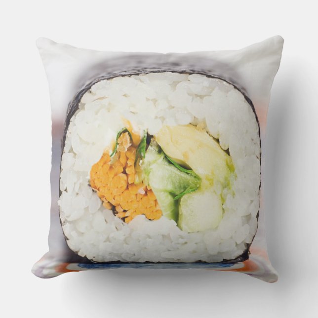 Sushi roll Fish and rice Kussen (Voorkant)