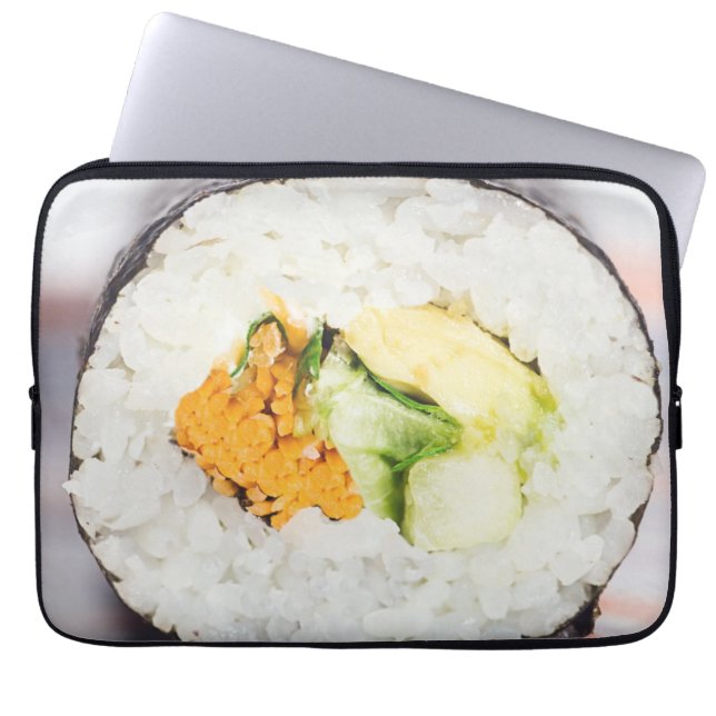 Sushi roll Fish and rice Laptop Sleeve (Voorkant)