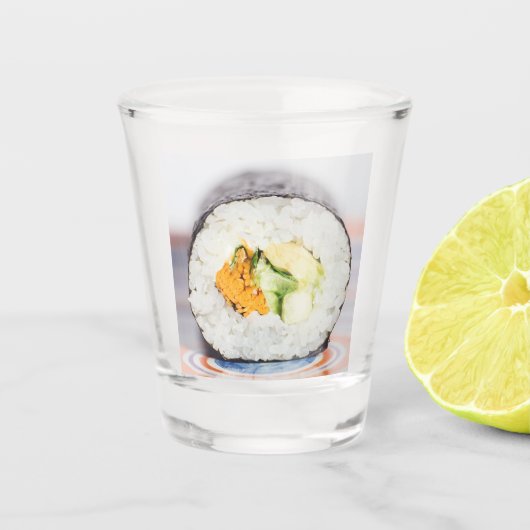 Sushi roll Fish and rice Shot Glas (Voorkant)