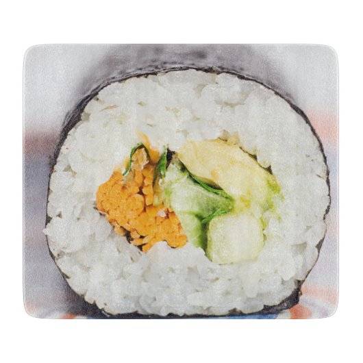 Sushi roll Fish and rice Snijplank (Voorkant)
