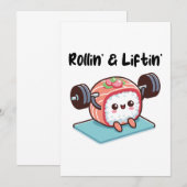 Sushi Roll Lifting Weights Kaart (Voorkant / Achterkant)