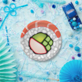 Sushi Roll Papieren Bordje (Feest)