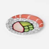Sushi Roll Papieren Bordje (Gekanteld)
