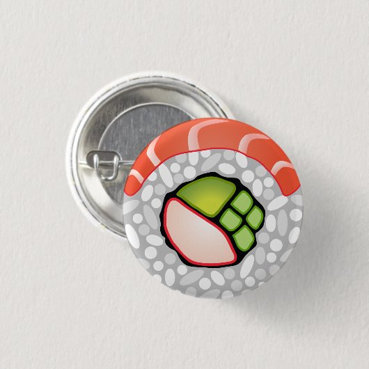 Sushi Roll Ronde Button 3,2 Cm (Voorkant /achterkant)