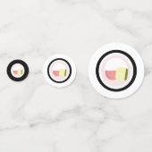 Sushi Roll Salmon Birthday Confetti (Achterkanten)