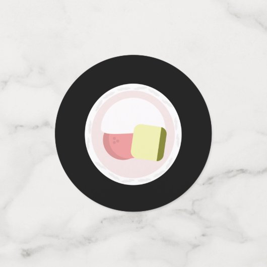 Sushi Roll Salmon Birthday Confetti (Kleine voorkant)