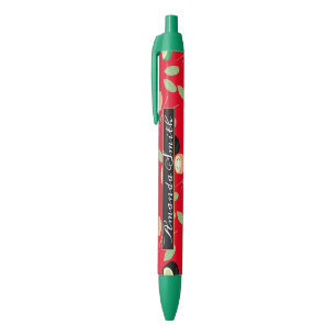 Sushi Roll Zalm Rood Chopsticks Zwarte Inkt Pen