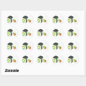 Sushi Rolls Ronde Sticker (Vel)
