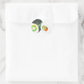 Sushi Rolls Ronde Sticker (Tas)