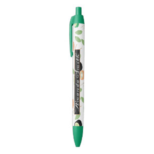 Sushi Rolls Zalm Chopsticks Zwarte Inkt Pen