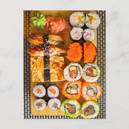 Sushi Sampler briefkaart (Voorkant)