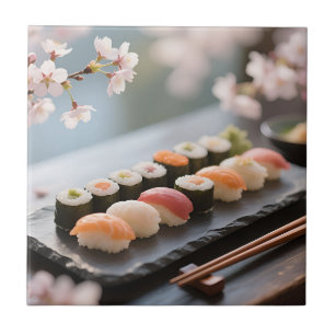 Sushi Schaal Kersenbloesem Tegeltje