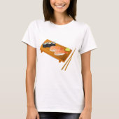 Sushi schattig Japans eten T-shirt (Voorkant)