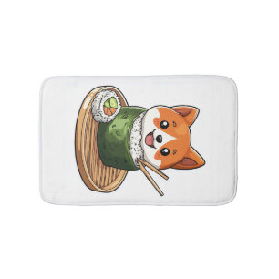 Sushi Shiba � Grappig Voedsel Hond Badmat