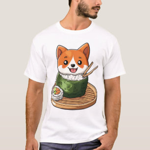 Sushi Shiba � Grappige Voedsel Hond T-shirt