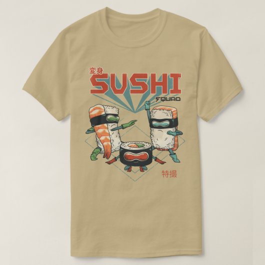 Sushi Squad T-shirt (Design voorkant)