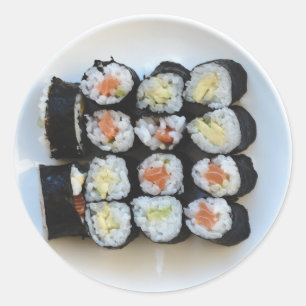Sushi-stickers Ronde Sticker