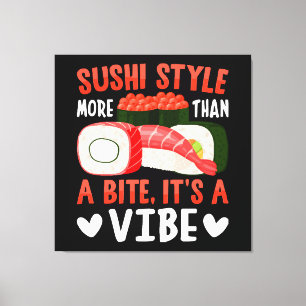 Sushi Stijl Meer Dan Een Beetje Canvas Afdruk