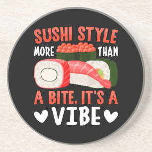Sushi Stijl Meer Dan Een Beetje Zandsteen Onderzetter