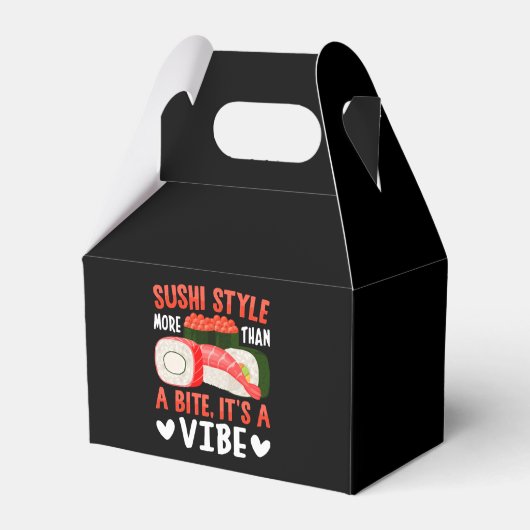 Sushi stijl meer dan een hapje bedankdoosjes (Voorkant Zijde)