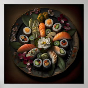 Sushi-stilstand Poster