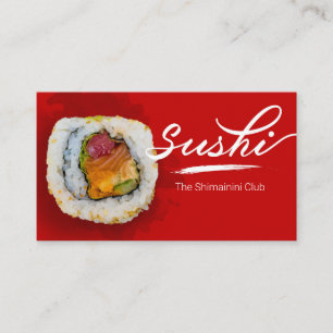 Sushi store, Sushi business, Sushi delivery Visitekaartje