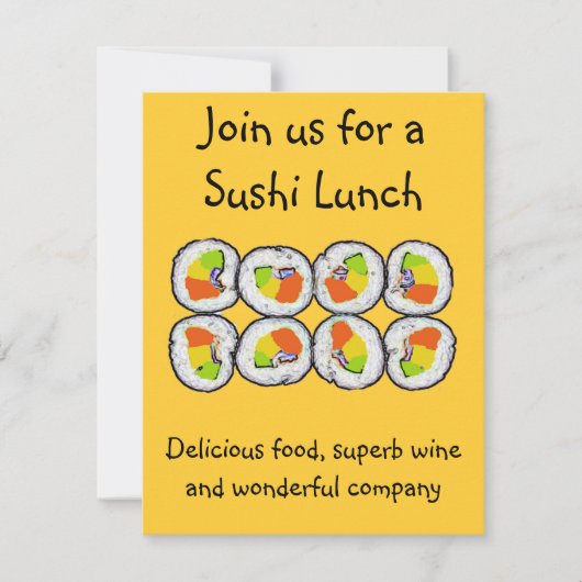 Sushi Sushi Invitation (Devant)