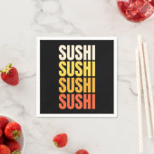 Sushi tekst ontwerp servet (Insitu)