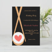 Sushi Thème Anniversaire Fête Invitation (Debout devant)