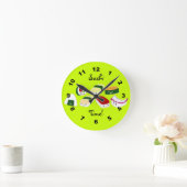 Sushi Time. Wandklok Ronde Klok (Huis)