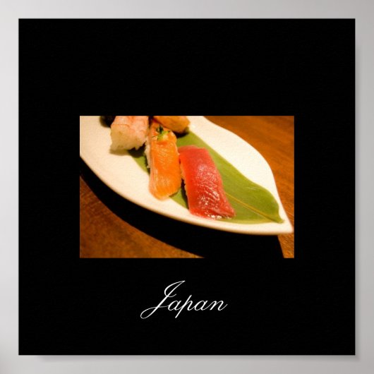 Sushi uit Japan, Afbeelding van Japan Poster (Voorkant)