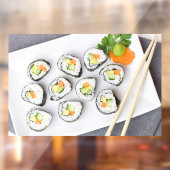 Sushi Vegetables Rice Asian Carrot Raamsticker (Vel 2)
