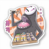 Sushi Vinyl Die-cut Sticker ! (Devant)