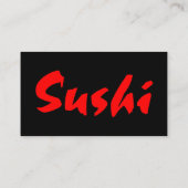 Sushi Visitekaartje (Achterkant)