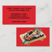 Sushi Visitekaartje (Voorkant / Achterkant)