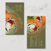 Sushi-visitekaartjes Visitekaartje (Voorkant / Achterkant)
