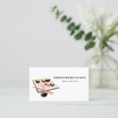 Sushi Visrestaurant Chef Visitekaartje (Staand voorkant)